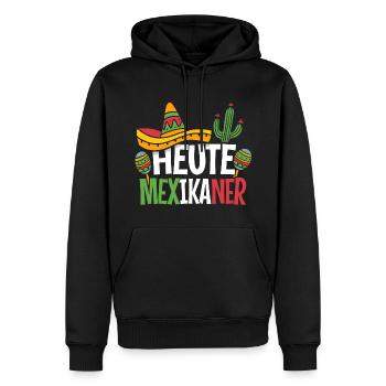 Karneval Kostüm Mexikaner lustiger Kostümersatz - Männer Premium Bio Hoodie - Schwarz - Vorne - Nico (187cm)