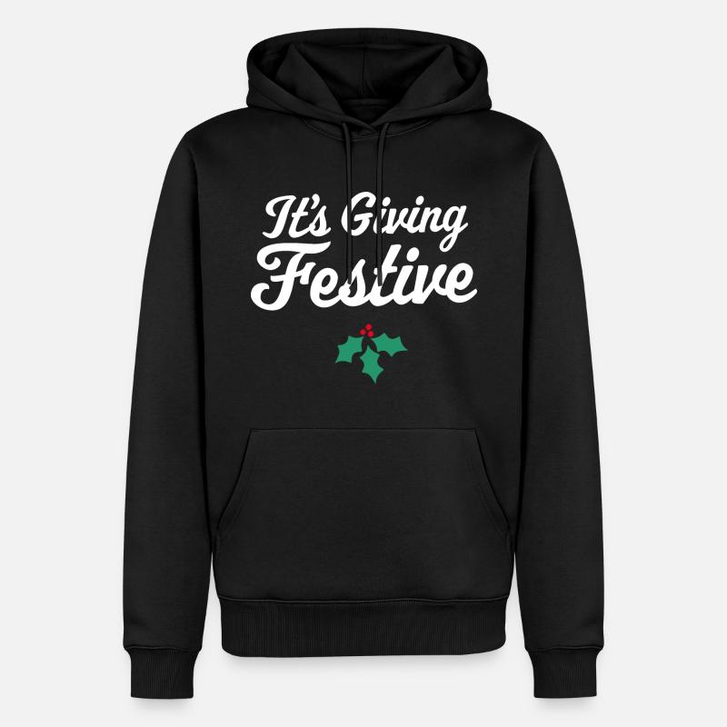 C’est donner des festivités - Sweat à capuche Premium bio Homme - noir