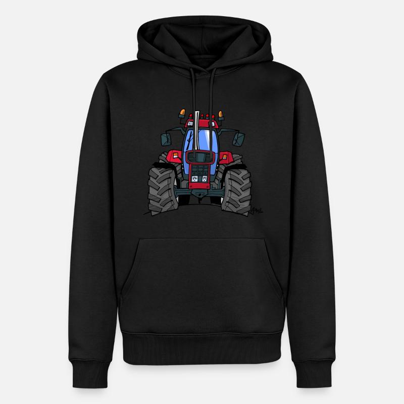 340 Red Tractor - Sweat à capuche Premium bio Homme - noir