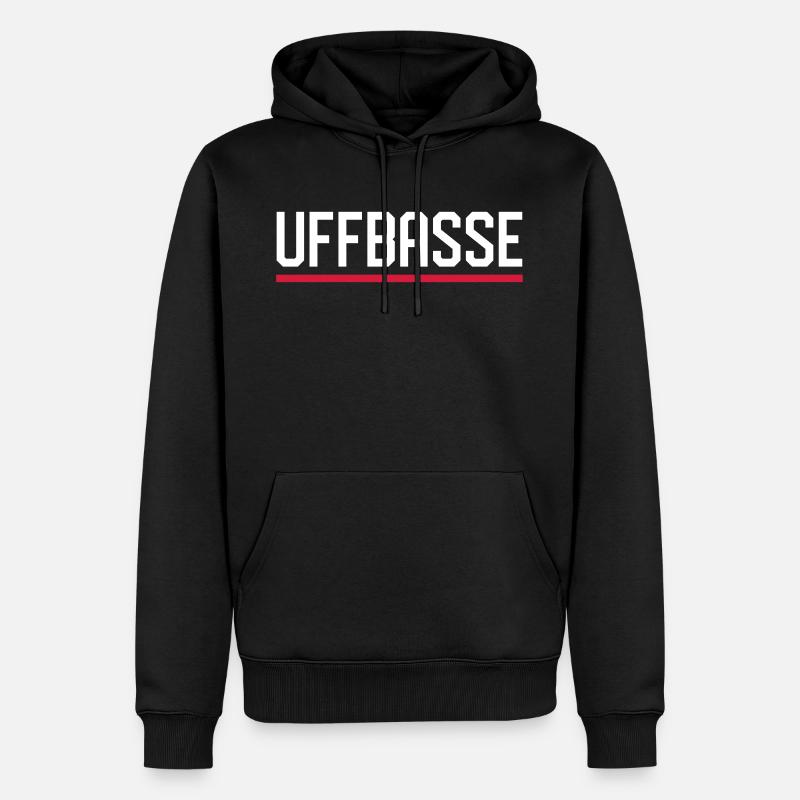 UFFBASSE - Männer Premium Bio Hoodie - Schwarz