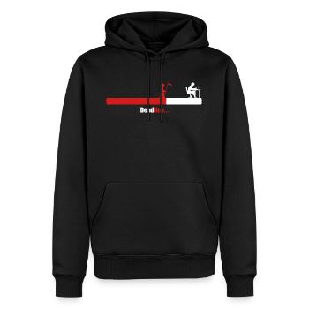 Développeur Date limite Programmeur Informaticien Codeur - Sweat à capuche Premium bio Homme - noir - Devant - Nico (187cm)
