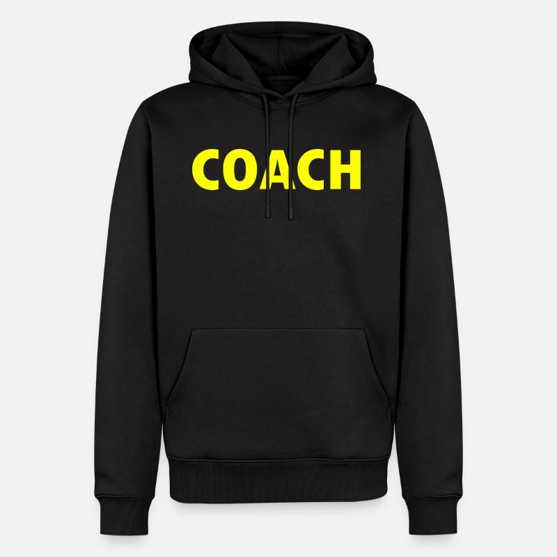 Coach - Sweat à capuche Premium bio Homme - noir