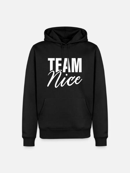 Team Nice - Men’s Premium Organic Hoodie - black