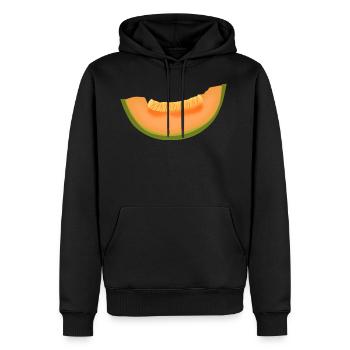 melon melone watermelon wassermelone veggie gemues - Männer Premium Bio Hoodie - Schwarz - Vorne - Nico (187cm)