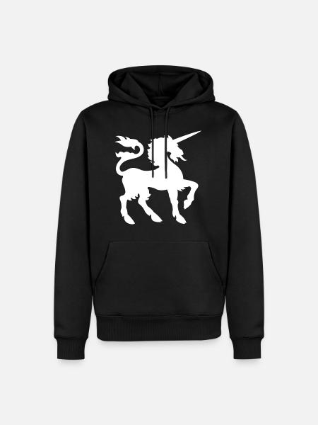 unicorn - Men’s Premium Organic Hoodie - black