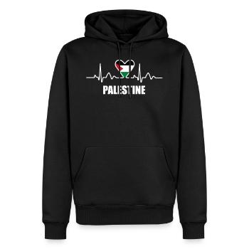 Palästina - Männer Premium Bio Hoodie - Schwarz - Vorne - Nico (187cm)