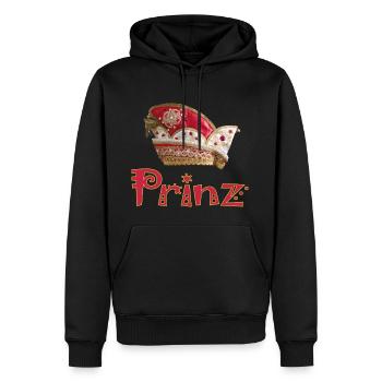 Carnaval prince prince - Sweat à capuche Premium bio Homme - noir - Devant - Nico (187cm)