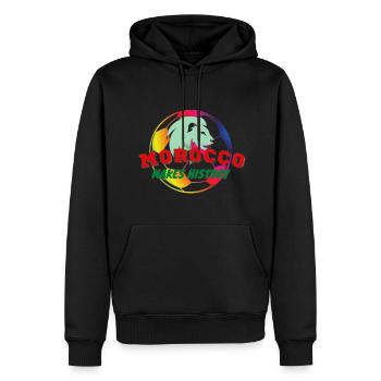 Morocco - Men’s Premium Organic Hoodie - black - Front - Nico (187cm)