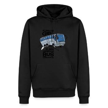 0710 Coach - Sweat à capuche Premium bio Homme - noir - Devant - Nico (187cm)