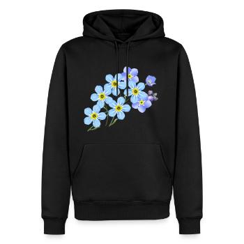 blumen flowers garden garten pflanzen plants - Männer Premium Bio Hoodie - Schwarz - Vorne - Nico (187cm)