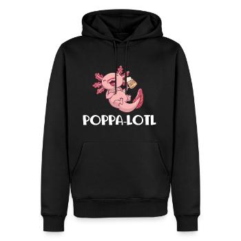 Cadeau de fête des pères pour papa pour la fête des hommes - Sweat à capuche Premium bio Homme - noir - Devant - Nico (187cm)