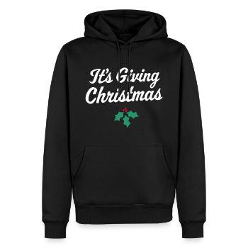 Es ist das Schenken von Weihnachten - Männer Premium Bio Hoodie - Schwarz - Vorne - Nico (187cm)