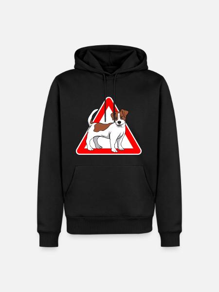 Jack Russell Terrier dog - Men’s Premium Organic Hoodie - black