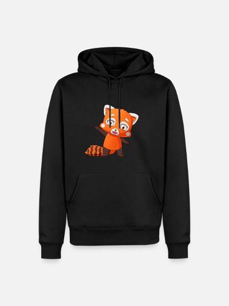 The Red Panda Club - Men’s Premium Organic Hoodie - black