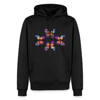 Magical butterflies - Männer Premium Bio Hoodie - Schwarz - Vorne - Nico (187cm)