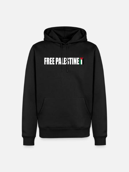 Free palestine - Men’s Premium Organic Hoodie - black