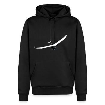 Hängegleiter Atos - Männer Premium Bio Hoodie - Schwarz - Vorne - Nico (187cm)