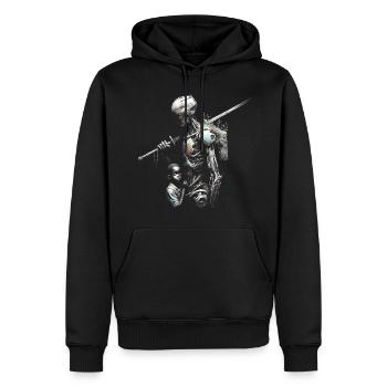 Boy+Robo - Men’s Premium Organic Hoodie - black - Front - Nico (187cm)