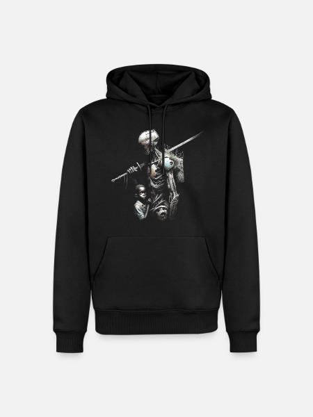 Boy+Robo - Männer Premium Bio Hoodie - Schwarz