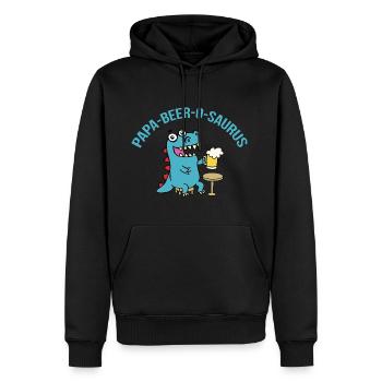 Father's Day gift for dad for Men's Day - Men’s Premium Organic Hoodie - black - Front - Nico (187cm)