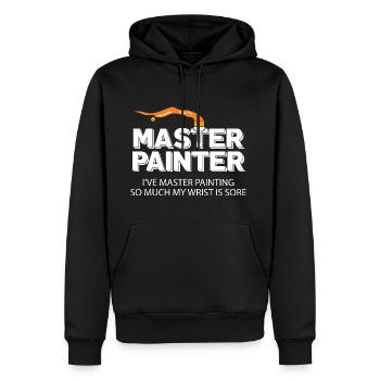 Maler und Lackierer, der Beste und Nervigste Beruf - Männer Premium Bio Hoodie - Schwarz - Vorne - Nico (187cm)