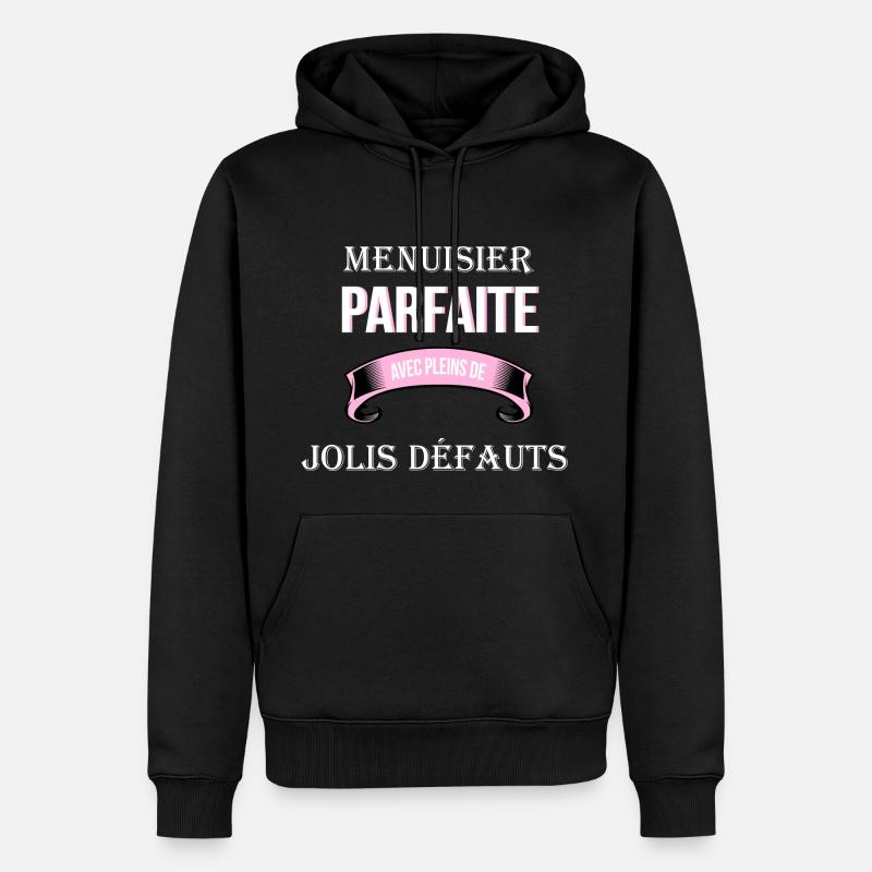 Menuisier cadeau humour - Sweat à capuche Premium bio Homme - noir