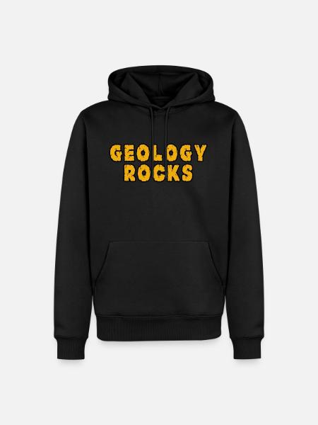 GEOLOGY ROCKS - Men’s Premium Organic Hoodie - black