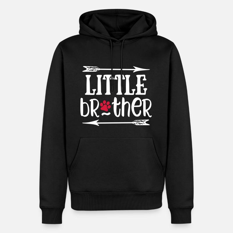 Petit frère - Sweat à capuche Premium bio Homme - noir