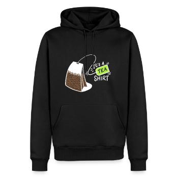 C'est un tee shirt - cadeau - Sweat à capuche Premium bio Homme - noir - Devant - Nico (187cm)