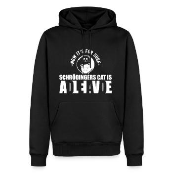 Schrodingers Katze Dead Alive Nerd Geschenk - Männer Premium Bio Hoodie - Schwarz - Vorne - Nico (187cm)