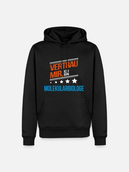 Molekularbiologe Beruf Geschenk - Männer Premium Bio Hoodie - Schwarz