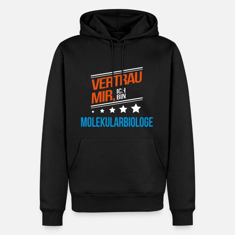 Molekularbiologe Beruf Geschenk - Männer Premium Bio Hoodie - Schwarz