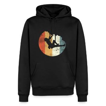 grimper grimpeur cadeau bouldering bouldering - Sweat à capuche Premium bio Homme - noir - Devant - Nico (187cm)
