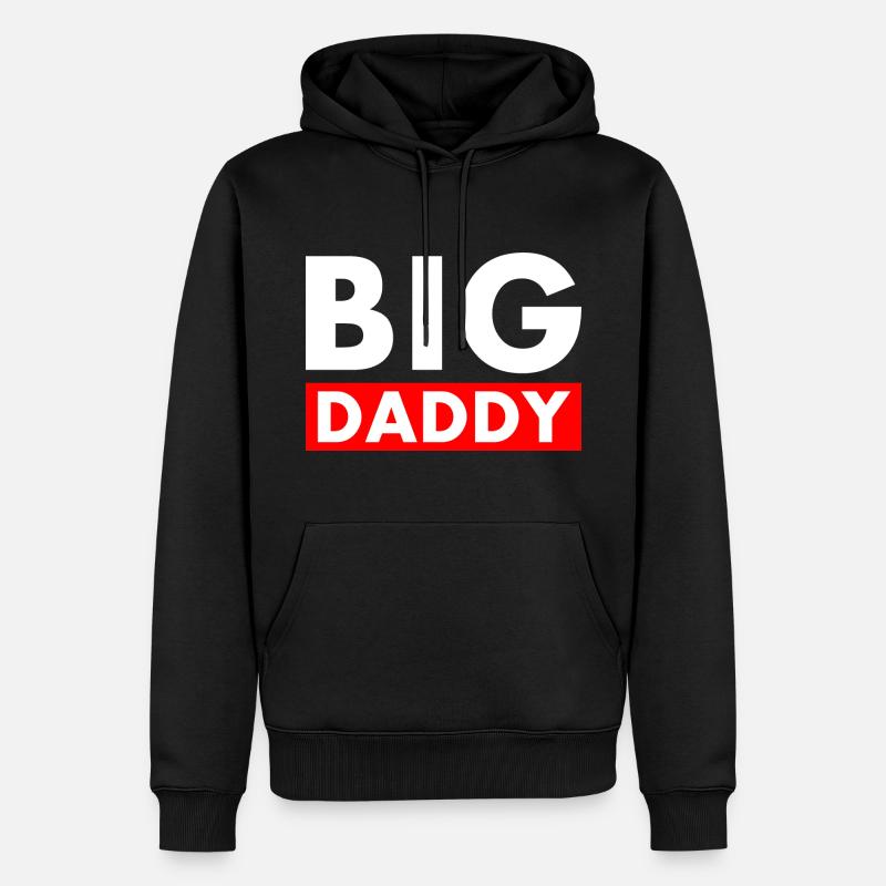 BIG DADDY - Sweat à capuche Premium bio Homme - noir