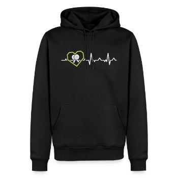 Padel Padel Player Padeltennis Padel Tennis - Men’s Premium Organic Hoodie - black - Front - Nico (187cm)
