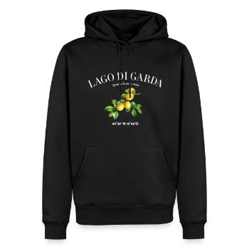 Lago Di Garda Lake Garda Camping - Men’s Premium Organic Hoodie - black - Front - Nico (187cm)