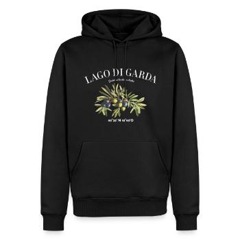 Lago Di Garda Lake Garda Camping - Men’s Premium Organic Hoodie - black - Front - Nico (187cm)