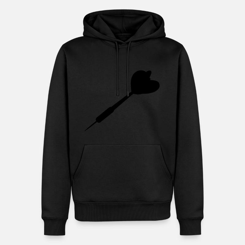 Fléchettes Dart - Sweat à capuche Premium bio Homme - noir