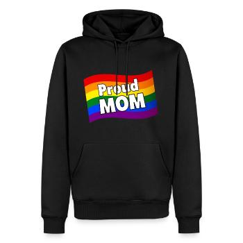 PFLAG Fière maman d’un fils gay fille lesbienne LGBTQ - Sweat à capuche Premium bio Homme - noir - Devant - Nico (187cm)