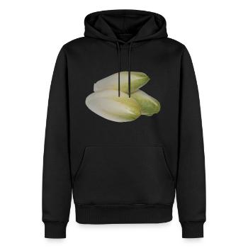 laitue salade de laitue Halloween légumes vegetables12 - Sweat à capuche Premium bio Homme - noir - Devant - Nico (187cm)
