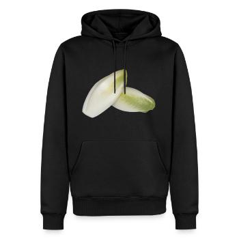 laitue salade de laitue Halloween légumes légumes1 - Sweat à capuche Premium bio Homme - noir - Devant - Nico (187cm)