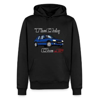 205 1,6 1991 1992 Bleu Miami - Sweat à capuche Premium bio Homme - noir - Devant - Nico (187cm)