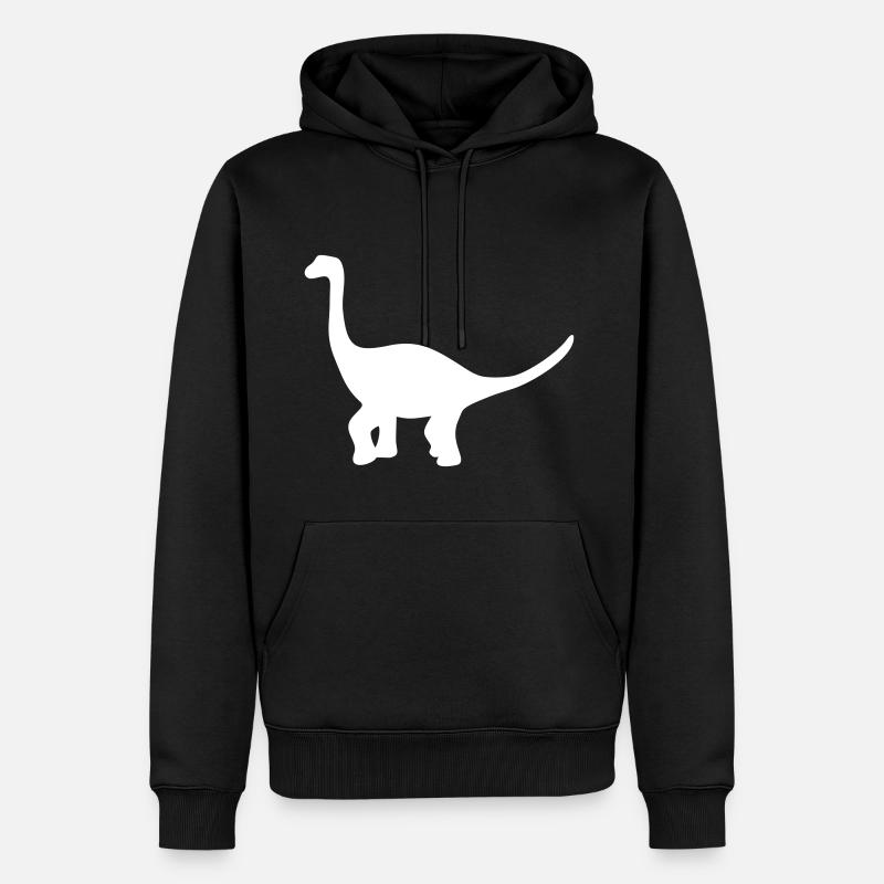 Dinosaure cadeau Brachiosaure - Sweat à capuche Premium bio Homme - noir