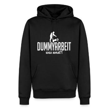 C’est une autre chose. - Sweat à capuche Premium bio Homme - noir - Devant - Nico (187cm)