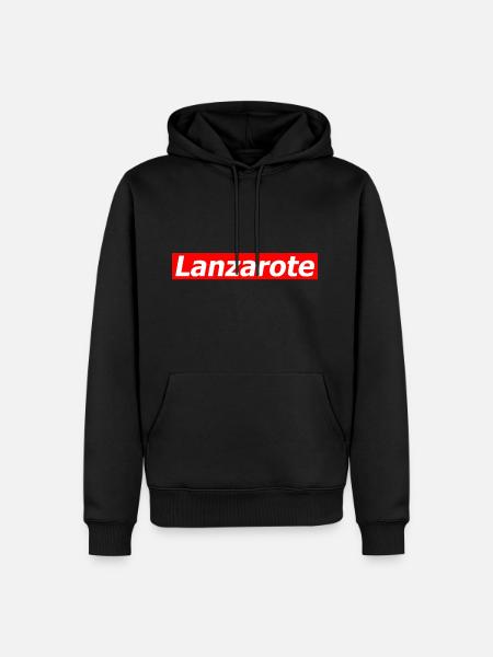 LANZAROTE - Men’s Premium Organic Hoodie - black
