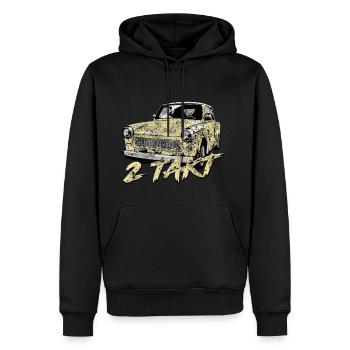  601 Monsungelb - Männer Premium Bio Hoodie - Schwarz - Vorne - Nico (187cm)