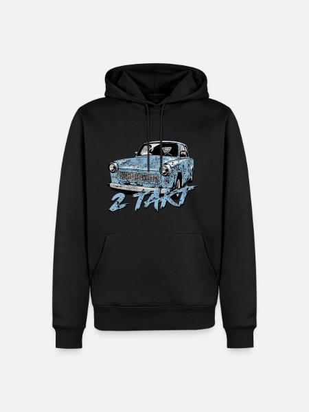  601 Gletscherblau - Männer Premium Bio Hoodie - Schwarz