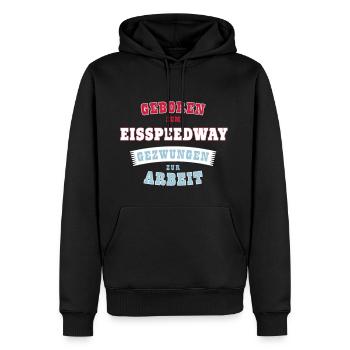 Eisspeedway Sports - Cadeau - Sweat à capuche Premium bio Homme - noir - Devant - Nico (187cm)