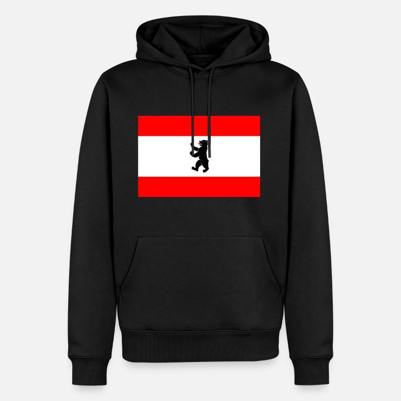 Berlin - Sweat à capuche Premium bio Homme - noir