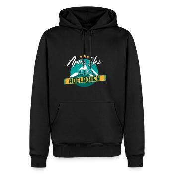 Après Ski Crew Adelboden - Geschenk - Männer Premium Bio Hoodie - Schwarz - Vorne - Nico (187cm)